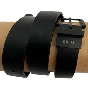 Guess Mens‎ Reversible Belt Black Brown Small Matte Buckle 11GO01XZ10 NEW